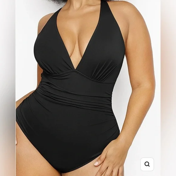 SHAPELLX Smart Sculpt Plunge Cutout Swimsuit- NWT - Picture 2 of 9
